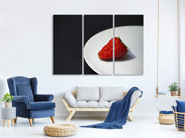 3-piece-canvas-print-a-strawberry