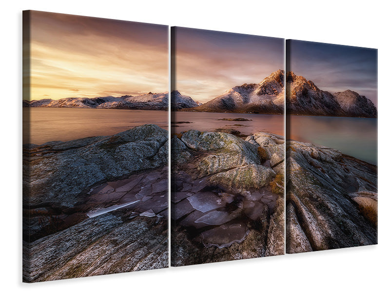 3-piece-canvas-print-frozen-sunrise