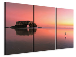 3-piece-canvas-print-sunset-at-the-natural-bridge-ii