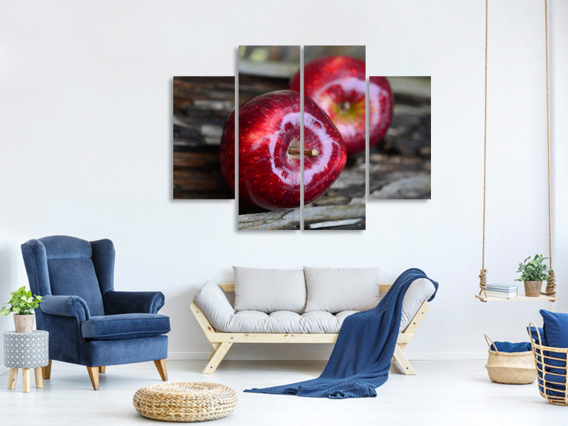 4-piece-canvas-print-2-apples