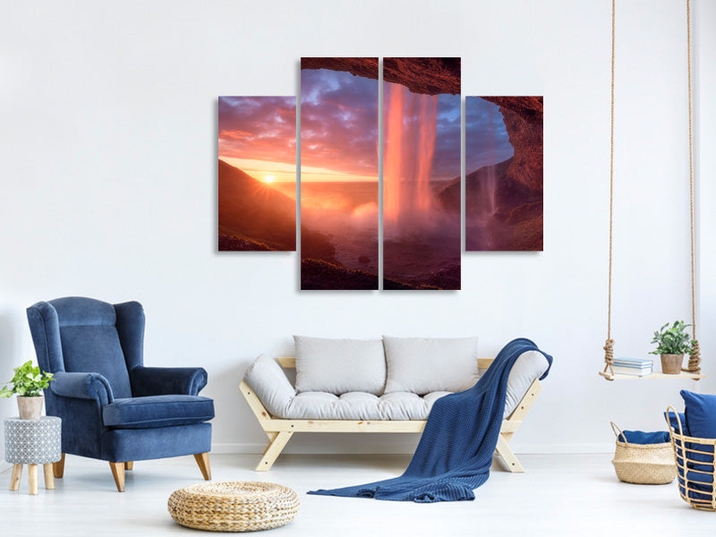 4-piece-canvas-print-a-wall-of-flames