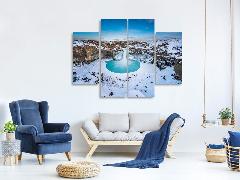4-piece-canvas-print-aldeyjarfoss-the-wide-view