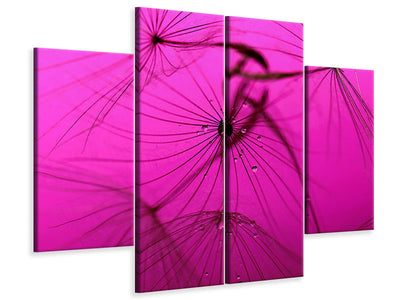 4-piece-canvas-print-dandelion-in-pink