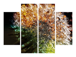 4-piece-canvas-print-dandelion-in-the-morning-dew