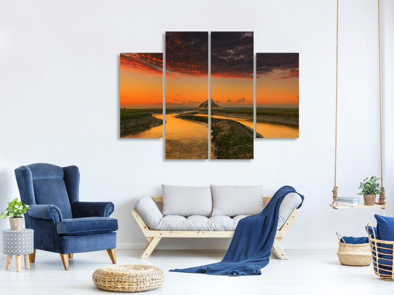 4-piece-canvas-print-evening-light-a