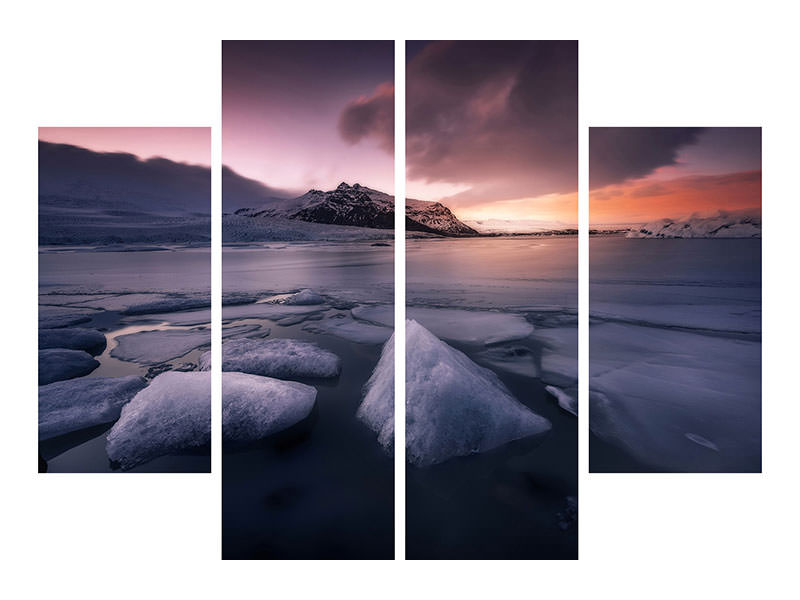 4-piece-canvas-print-last-lights-on-fjallsarlon