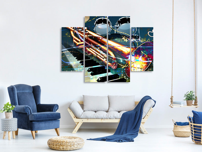 4-piece-canvas-print-let-the-music-play