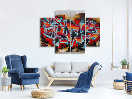 4-piece-canvas-print-new-york-graffiti