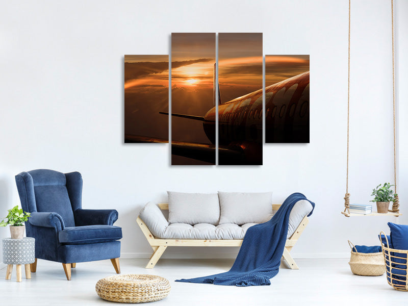 4-piece-canvas-print-out-of-the-flight