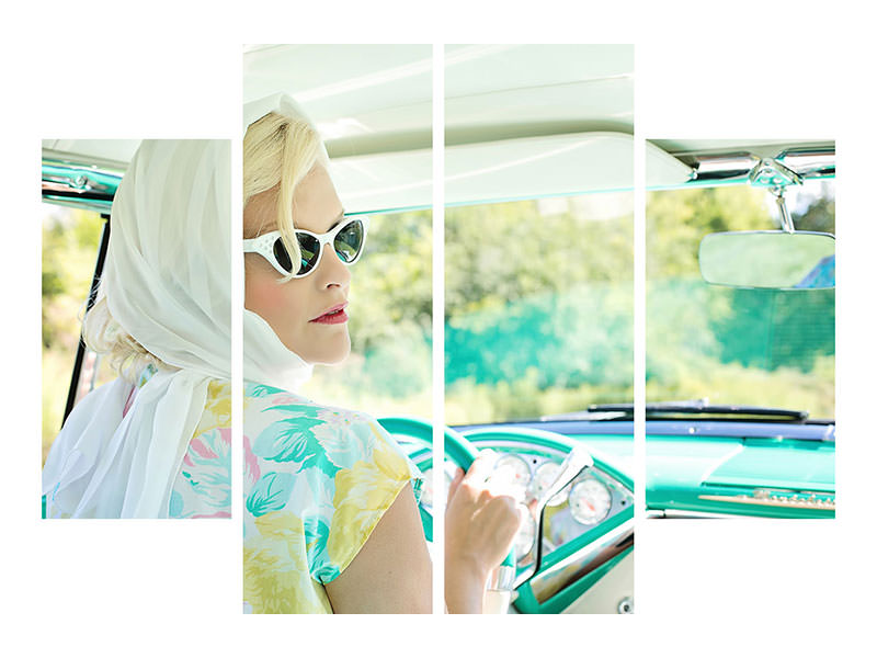 4-piece-canvas-print-retro-lady