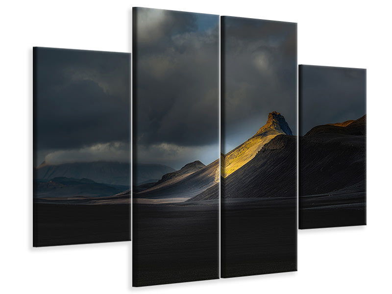 4-piece-canvas-print-ristindur-highlands-iceland