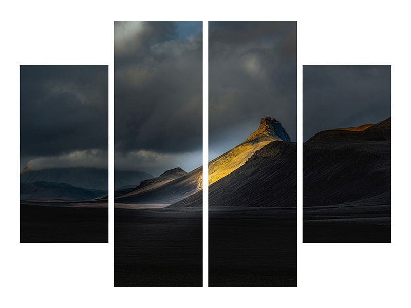 4-piece-canvas-print-ristindur-highlands-iceland