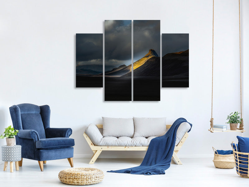4-piece-canvas-print-ristindur-highlands-iceland