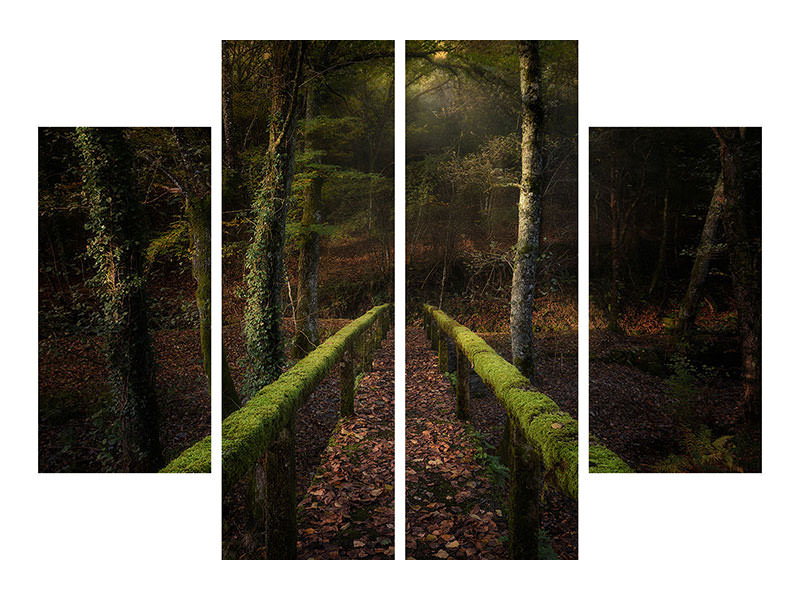 4-piece-canvas-print-the-way-to-the-forest