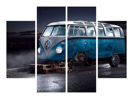 4-piece-canvas-print-vw-kleinbus