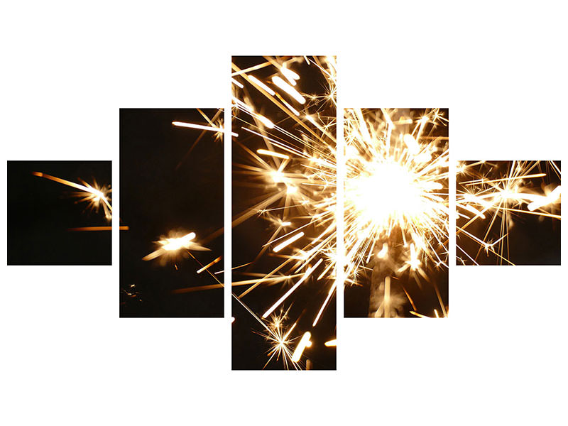 5-piece-canvas-print-a-sparkler