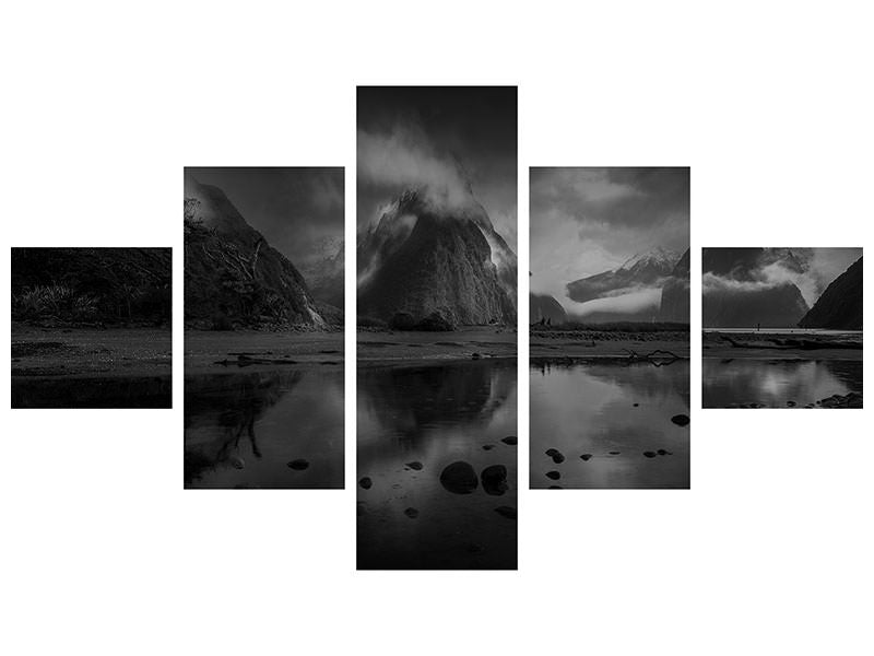 5-piece-canvas-print-milford-sound
