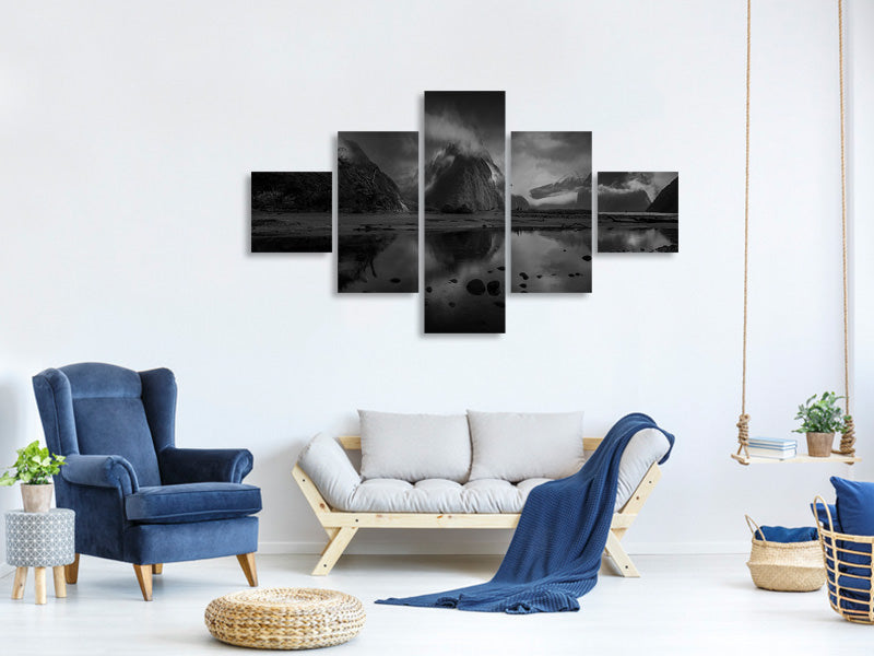 5-piece-canvas-print-milford-sound