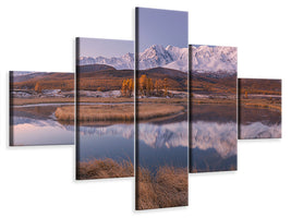 5-piece-canvas-print-mirror-for-mountains-ii