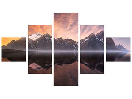 5-piece-canvas-print-reflection-a