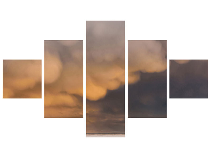 5-piece-canvas-print-sunset-clouds