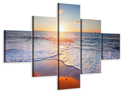 5-piece-canvas-print-sunset-on-the-horizon