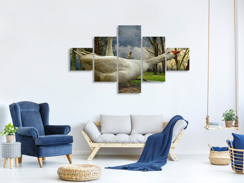 5-piece-canvas-print-the-3-geese