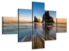 5-piece-canvas-print-wharaiki-beach