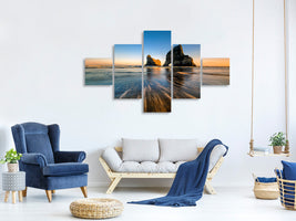 5-piece-canvas-print-wharaiki-beach