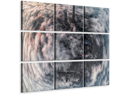 9-piece-canvas-print-shanghai-aerial-pano