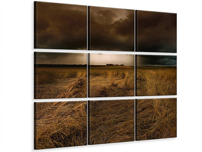 9-piece-canvas-print-straw-country