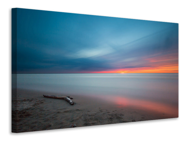 canvas-print-beach-in-the-sunset