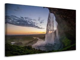 canvas-print-evening-mood-at-the-waterfall