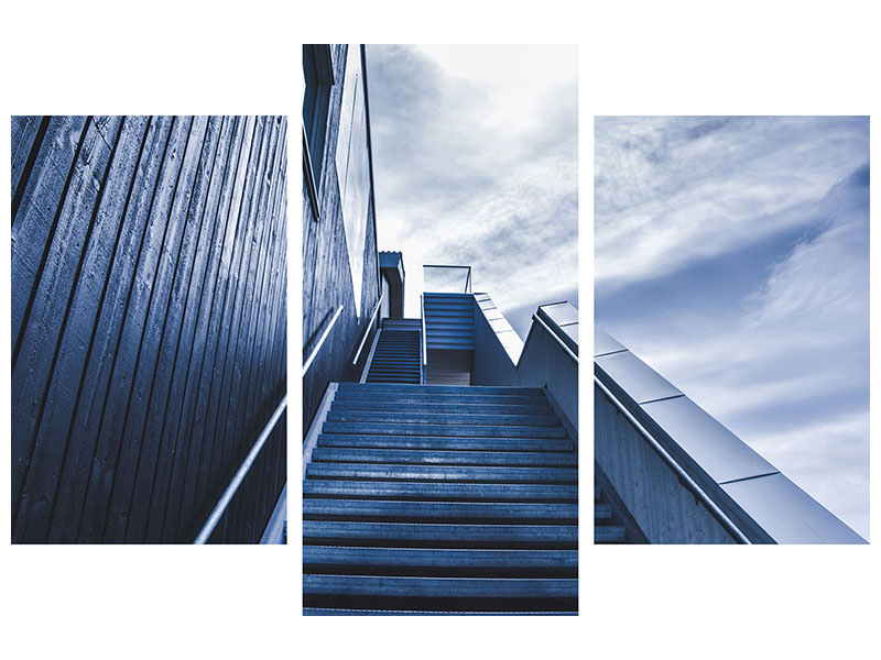 modern-3-piece-canvas-print-steep-stairs