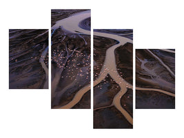 modern-4-piece-canvas-print-flying-over-lake-magadi-i