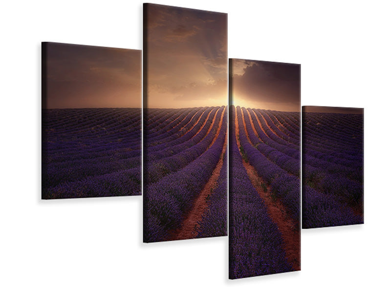 modern-4-piece-canvas-print-in-a-village-of-la-mancha