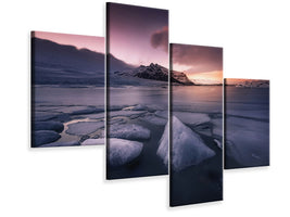 modern-4-piece-canvas-print-last-lights-on-fjallsarlon