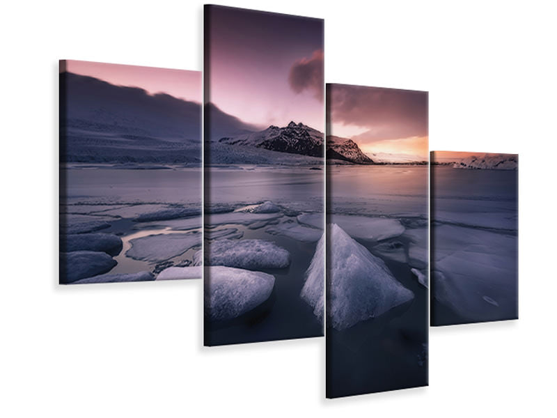 modern-4-piece-canvas-print-last-lights-on-fjallsarlon