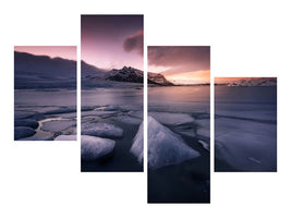 modern-4-piece-canvas-print-last-lights-on-fjallsarlon