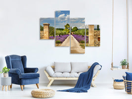 modern-4-piece-canvas-print-lavender-garden