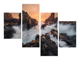 modern-4-piece-canvas-print-let-the-light-breaking-through