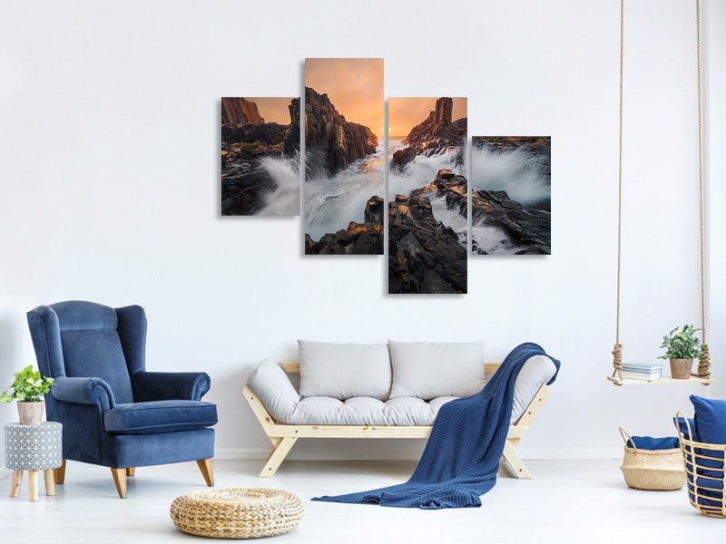modern-4-piece-canvas-print-let-the-light-breaking-through