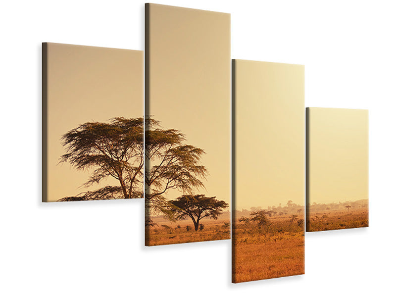 modern-4-piece-canvas-print-pastures-in-kenya