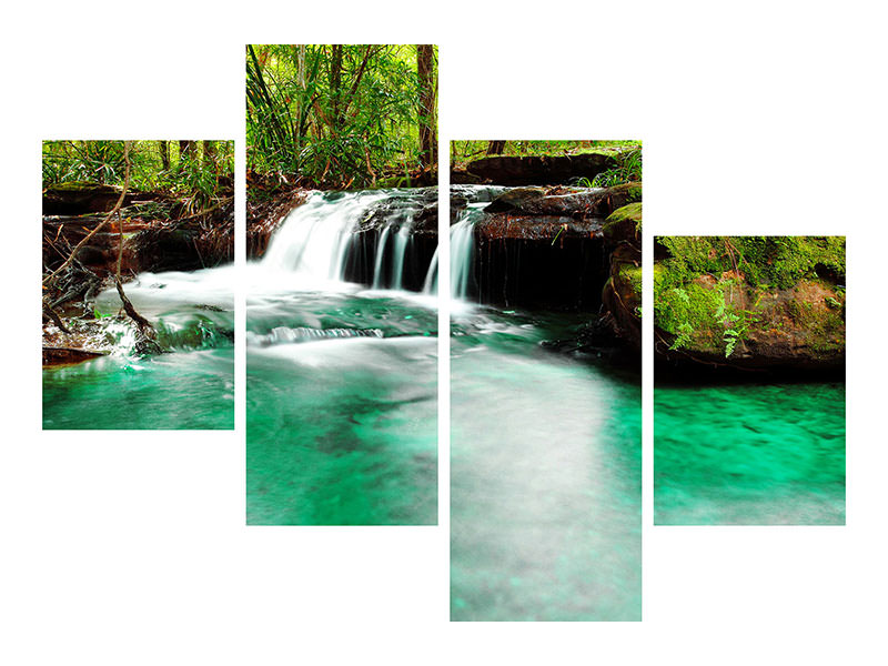 modern-4-piece-canvas-print-the-river-at-waterfall