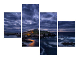 modern-4-piece-canvas-print-ultimas-luces-en-el-faro