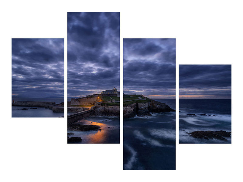 modern-4-piece-canvas-print-ultimas-luces-en-el-faro