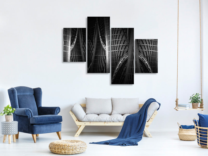 modern-4-piece-canvas-print-wood-work