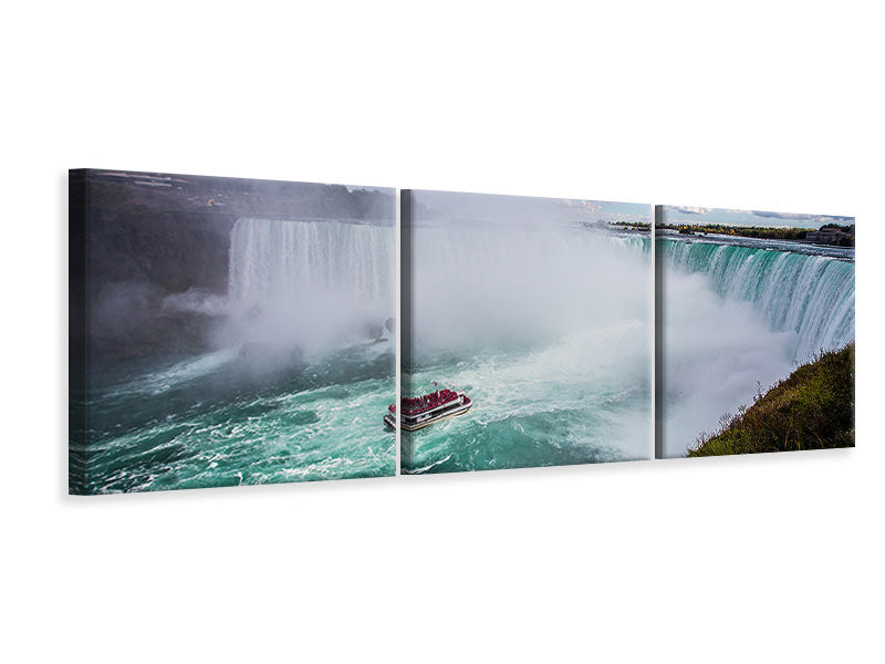 panoramic-3-piece-canvas-print-action-at-the-waterfall