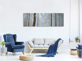 panoramic-3-piece-canvas-print-forest-in-winter