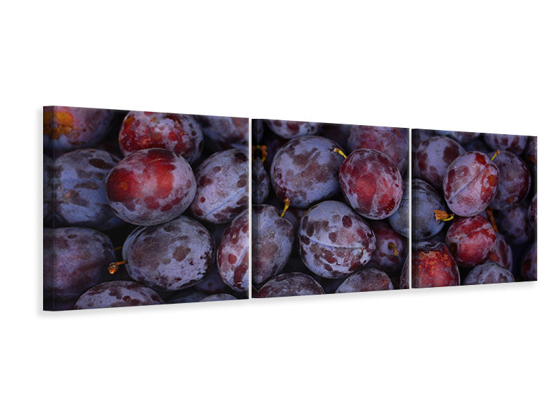 panoramic-3-piece-canvas-print-fresh-plums